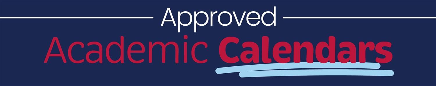Approved Academic Calendar Graphic